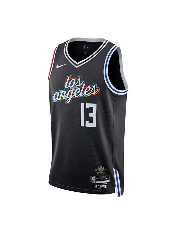 Майка Nike x NBA LA Clipers 22-23 Jeresys 'Paul Gerorge 13' — изображение 1 из 2, черный/мульти