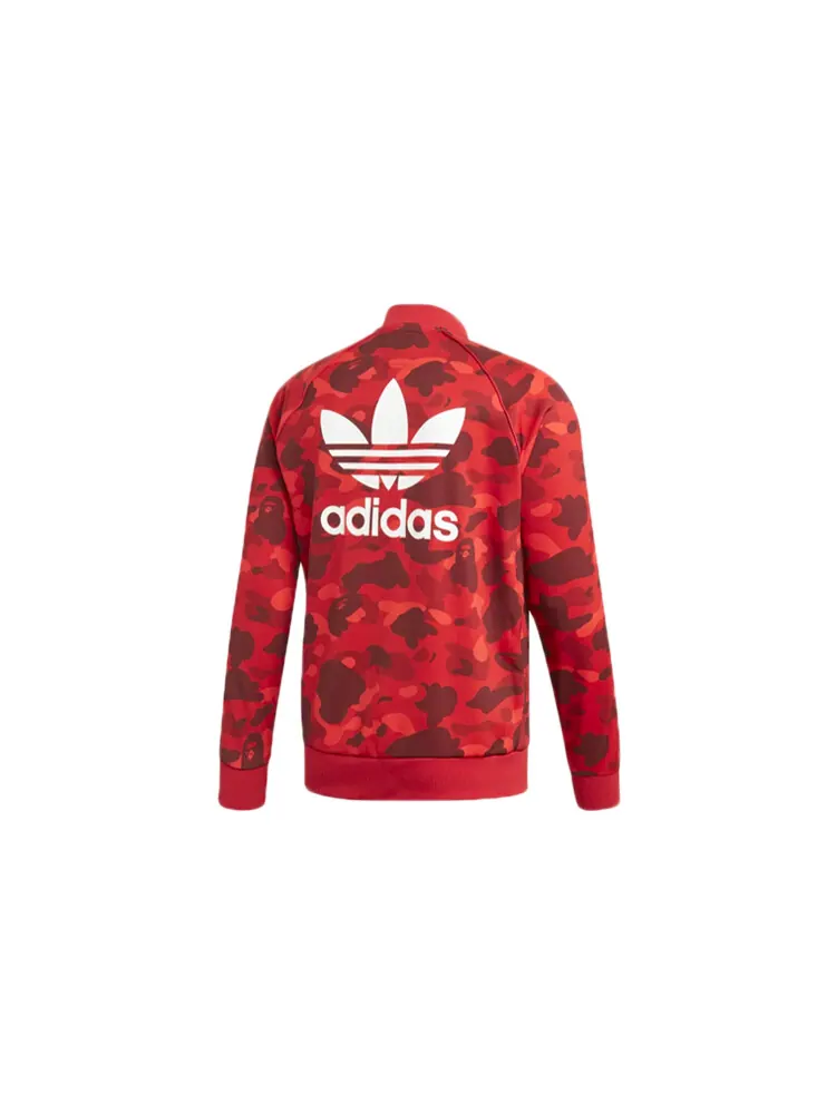 Спортивная куртка Adidas X BAPE Adicolor — изображение 2 из 2, красный