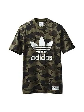 Футболка xa bathing ape adicolor футболка Adidas — изображение 1 из 2, оливковый