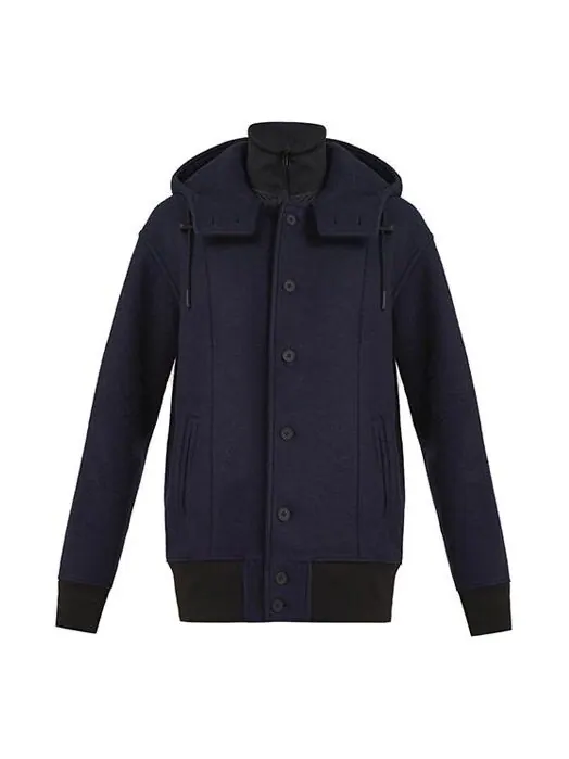 Куртка-бомбер Adidas hooded — изображение 1 из 4, черный