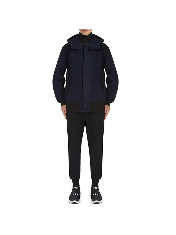 Куртка-бомбер Adidas hooded — изображение 3 из 4, черный