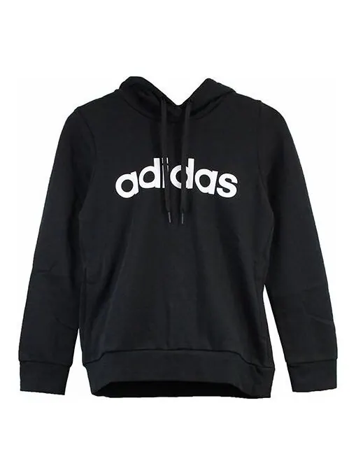 Толстовка (WMNS) adidas Essentials Linear Black — изображение 1 из 4, черный