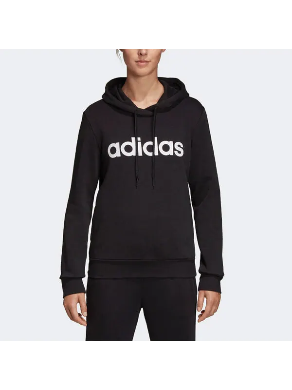 Толстовка (WMNS) adidas Essentials Linear Black — изображение 3 из 4, черный