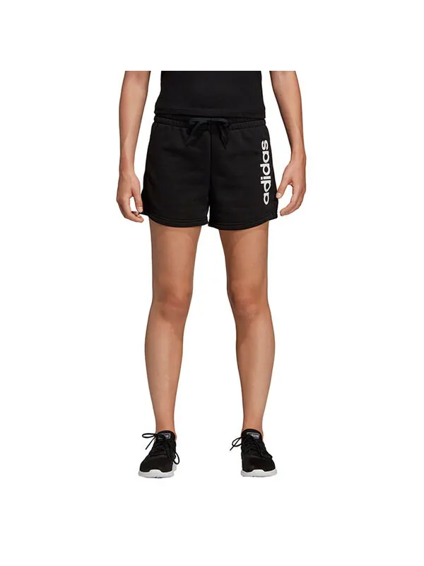 Шорты Essentials линейные шорты с логотипом Adidas — изображение 3 из 4, черный/белый