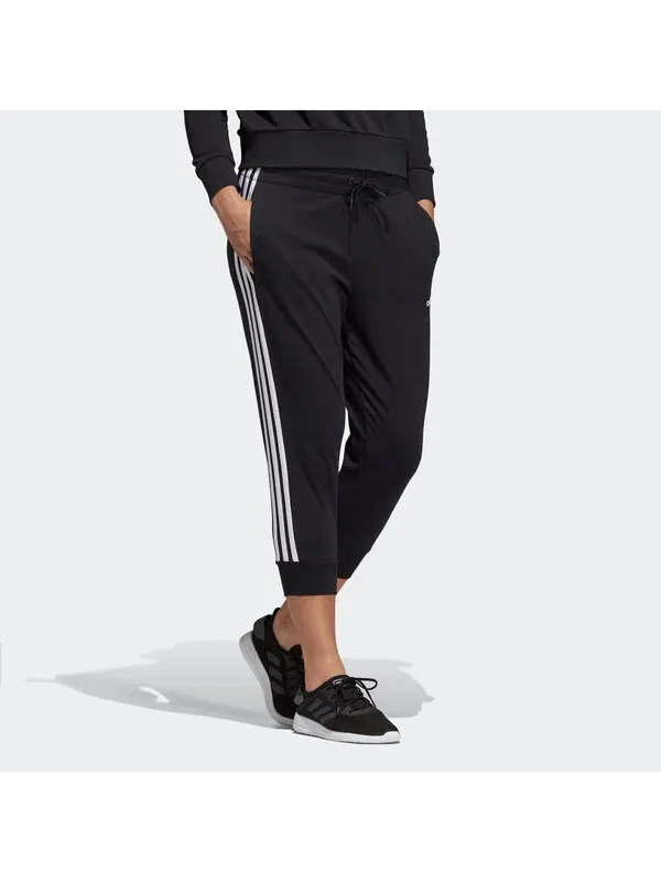 Брюки Essentials Solid 3 4 брюки азиатские размеры Adidas — изображение 3 из 4, черный
