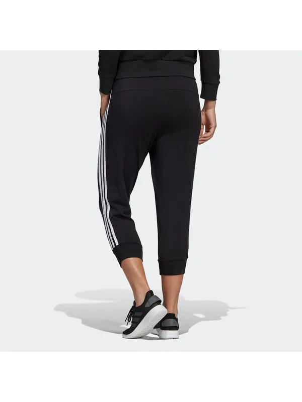 Брюки Essentials Solid 3 4 брюки азиатские размеры Adidas — изображение 4 из 4, черный