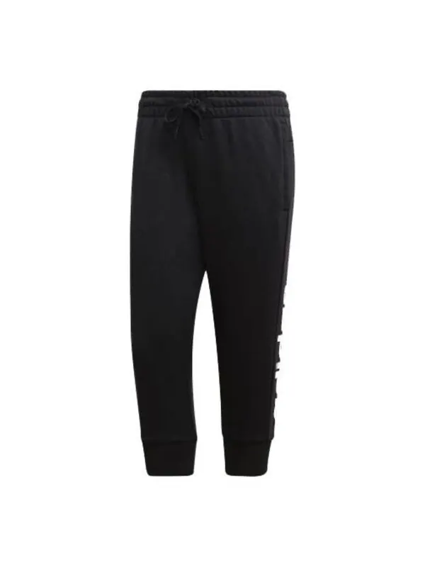Брюки Essentials линейные брюки 3 4 азиатские размеры Adidas — изображение 1 из 3, черный