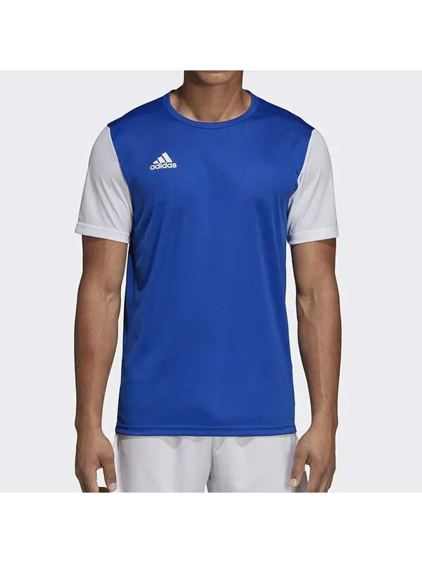 Футболка estro 19 jersey colorblock short sleeve blue white Adidas — изображение 3 из 4, синий/белый
