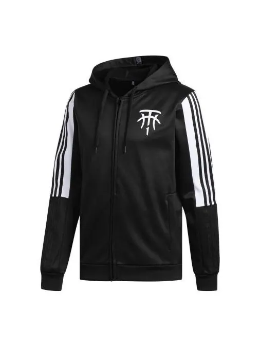 Куртка adidas TMAC HOODIE Fleece Lined Basketball Hooded Jacket Black — изображение 1 из 2, черный