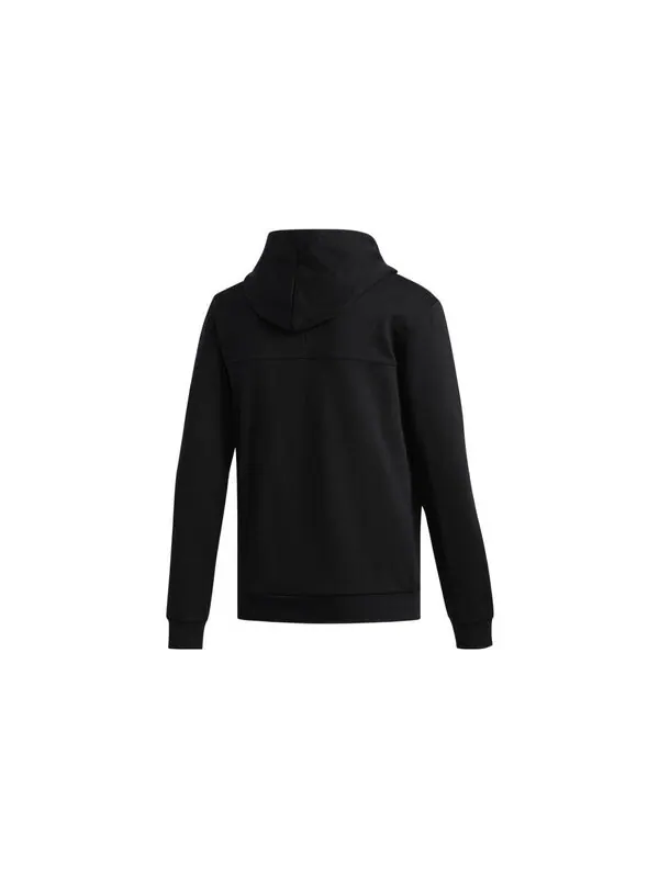 Куртка Adidas Solid Color Zipper Hooded Jacket 'Black' — изображение 2 из 4, мульти