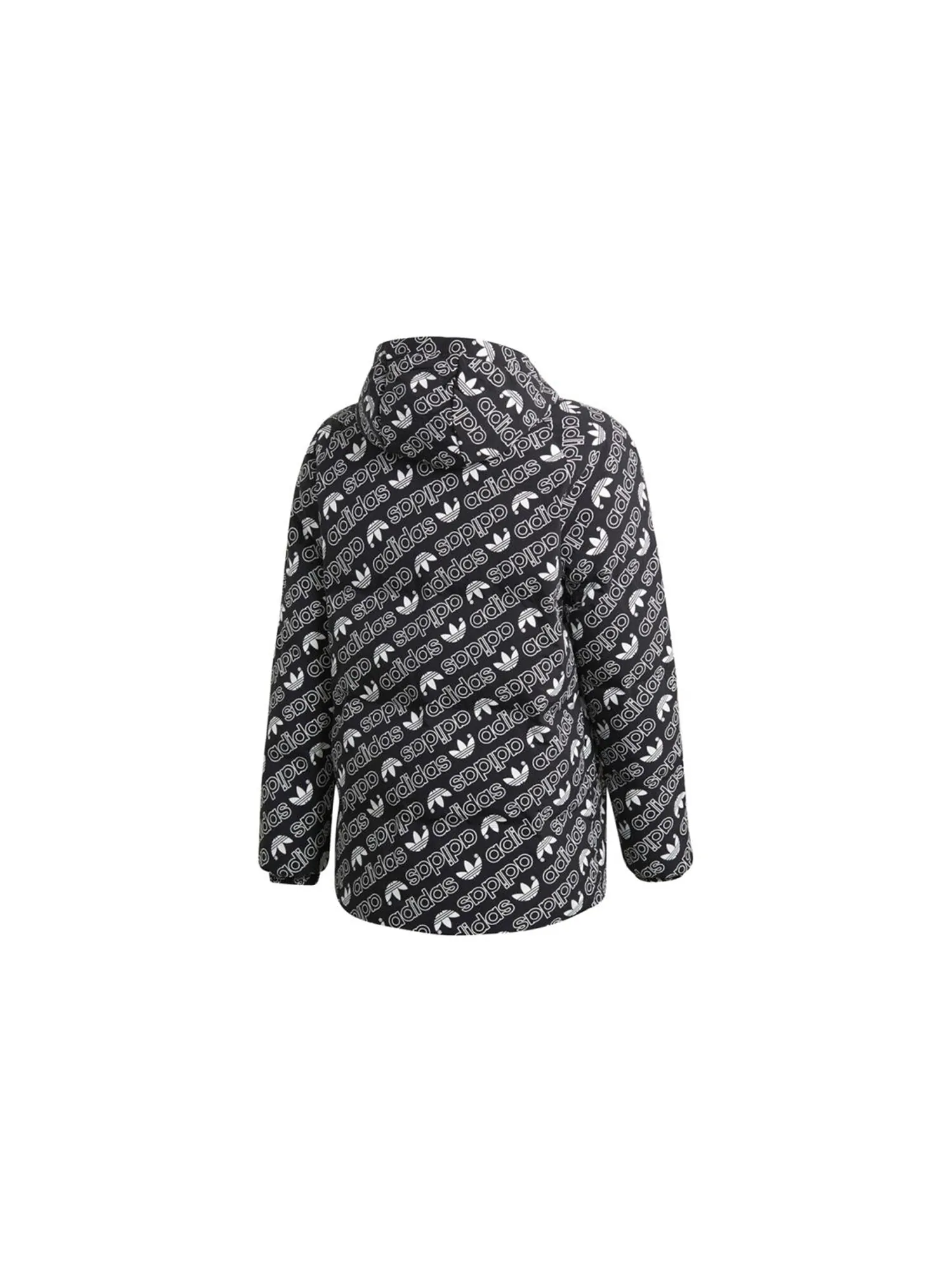 Двусторонний пуховик с капюшоном Adidas Originals Monogram — изображение 2 из 7, черный