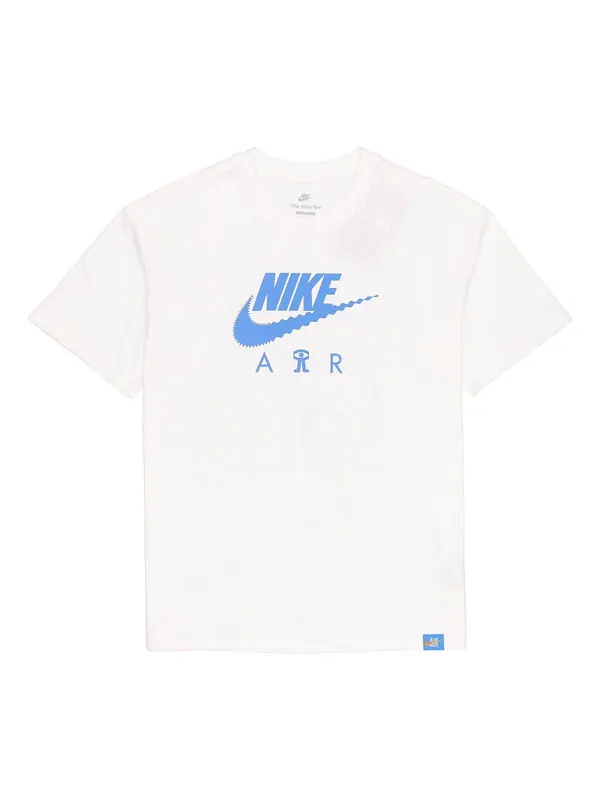 Футболка Men's Nike Alphabet Logo Printing Round Neck Cotton Casual Short Sleeve White T-Shirt — изображение 1 из 4, мульти