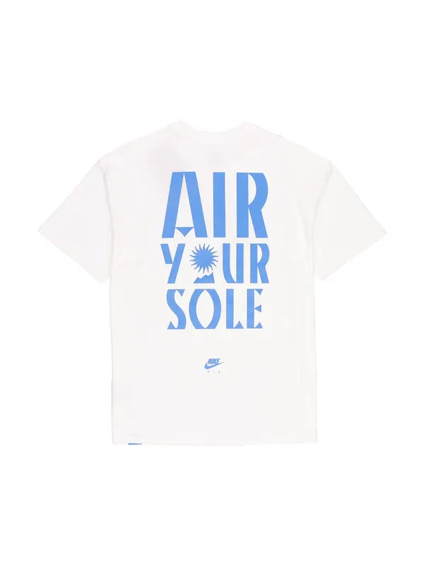 Футболка Men's Nike Alphabet Logo Printing Round Neck Cotton Casual Short Sleeve White T-Shirt — изображение 2 из 4, мульти
