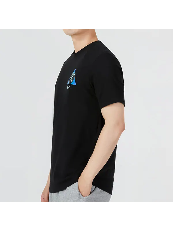 Футболка Men's Nike Logo Printing Casual Short Sleeve Black T-Shirt — изображение 4 из 4, мульти