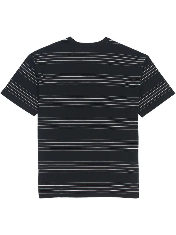 Футболка Men's Nike Brand logo Stripe Round Neck Short Sleeve Black T-Shirt — изображение 2 из 4, мульти