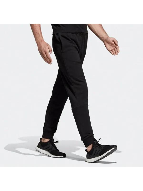 Спортивные штаны adidas Stylish Knit logo Bundle Feet Sports Long Pants Black — изображение 3 из 4, черный
