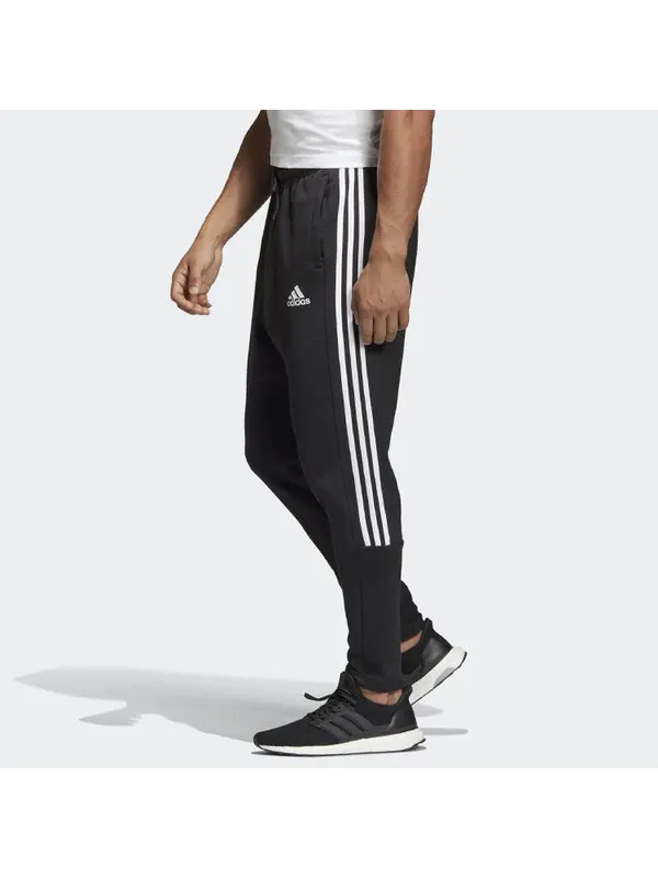 Спортивные штаны adidas Mh 3S Tiro P Fi Sports Stylish Knit Long Pants Black — изображение 4 из 4, черный