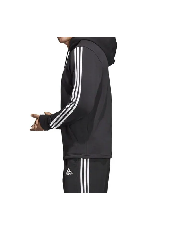 Куртка adidas Printing Sports Fleece Lined hooded Knit Jacket Black — изображение 4 из 4, черный