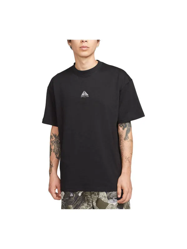 Футболка Nike ACG Front Logo T-Shirt 'Black' — изображение 1 из 4, черный