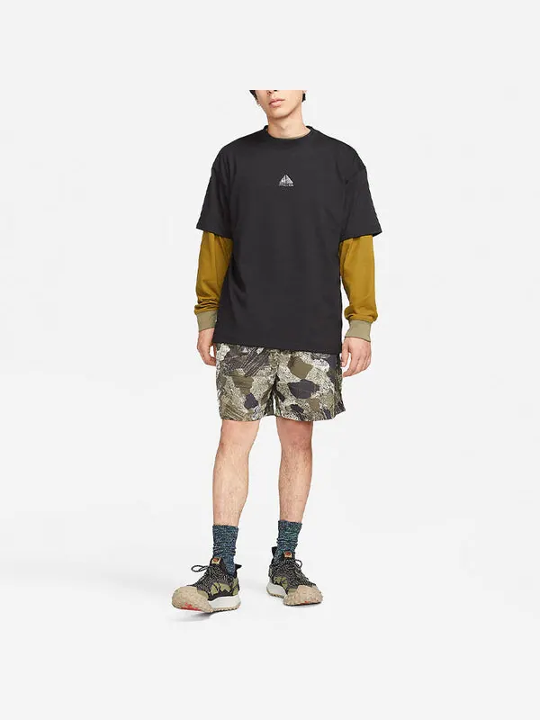 Футболка Nike ACG Front Logo T-Shirt 'Black' — изображение 3 из 4, черный