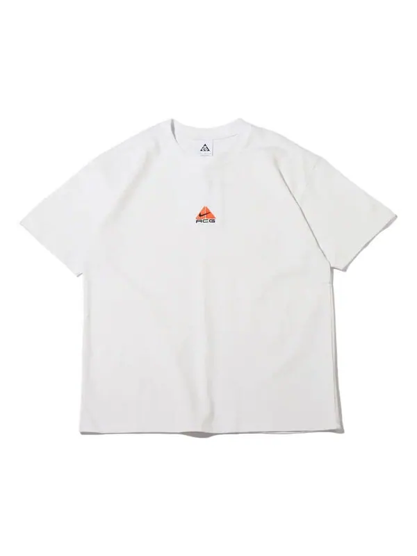 Футболка Nike As M Nrg Acg Ss Solid Color Chest Pattern Printing Round Neck Short Sleeve White — изображение 1 из 4, мульти