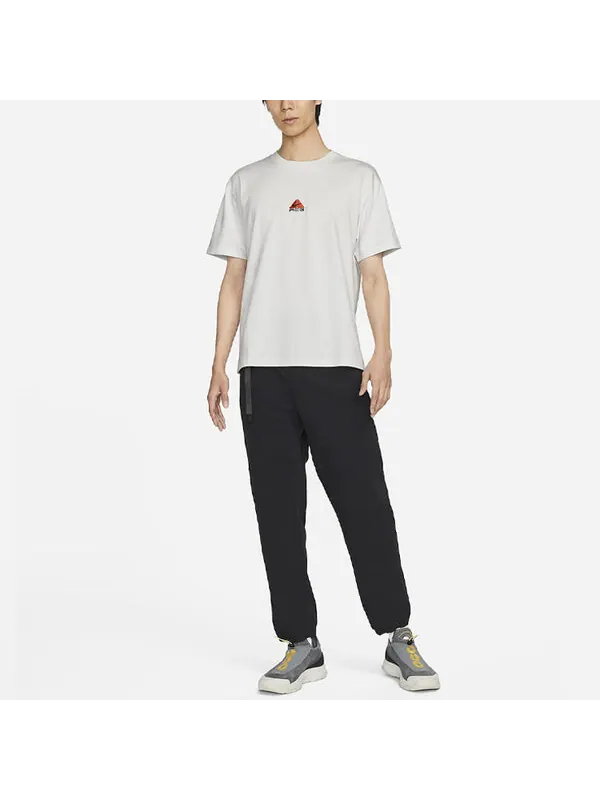 Футболка Nike As M Nrg Acg Ss Solid Color Chest Pattern Printing Round Neck Short Sleeve White — изображение 3 из 4, мульти