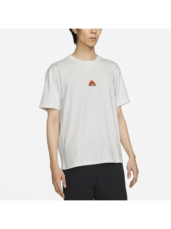 Футболка Nike As M Nrg Acg Ss Solid Color Chest Pattern Printing Round Neck Short Sleeve White — изображение 4 из 4, мульти