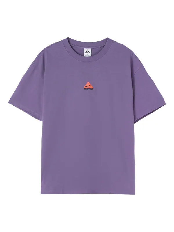 Футболка Nike ACG Solid Color Small Logo Round Neck Casual Short Sleeve Purple — изображение 1 из 4, мульти