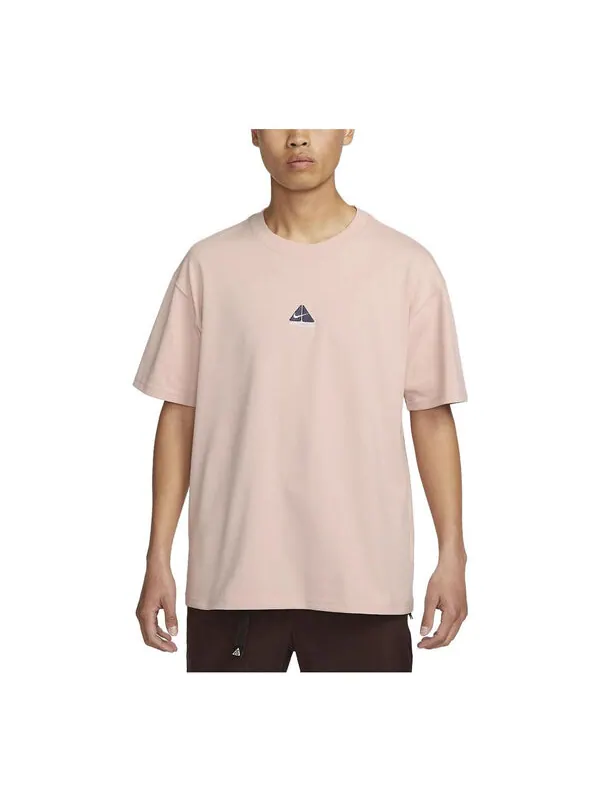 Футболка Nike ACG Logo Tee 'Pink Oxford' — изображение 1 из 4, розовый/белый