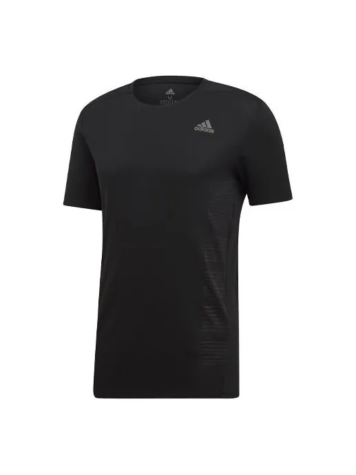 Футболка logo breathable short sleeve black Adidas — изображение 1 из 4, черный