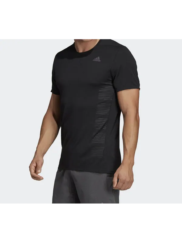 Футболка logo breathable short sleeve black Adidas — изображение 4 из 4, черный