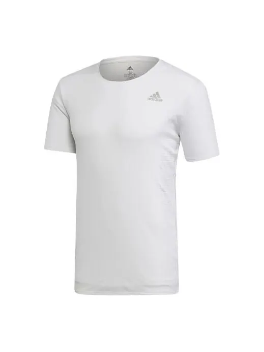 Футболка logo breathable short sleeve white Adidas — изображение 1 из 4, белый