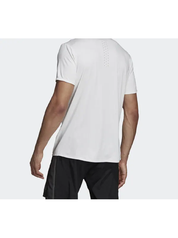 Футболка logo breathable short sleeve white Adidas — изображение 3 из 4, белый