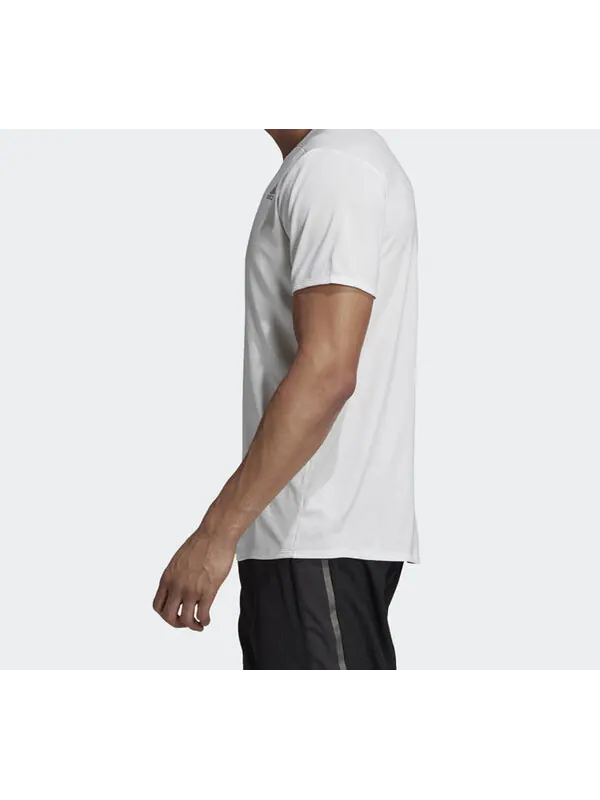Футболка logo breathable short sleeve white Adidas — изображение 4 из 4, белый