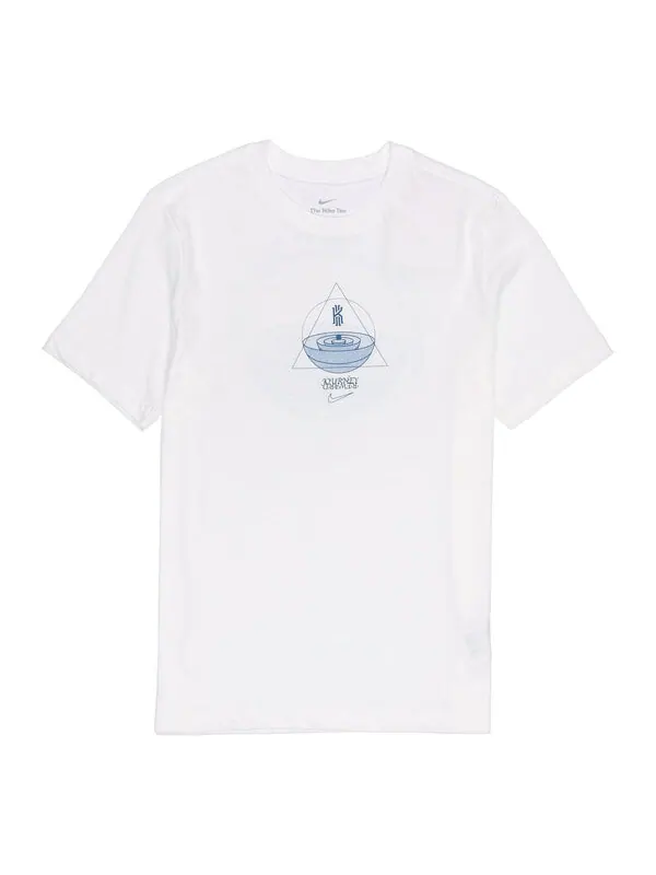 Футболка Nike Kyrie Irving Alphabet Pattern Printing Casual Round Neck Short Sleeve White — изображение 1 из 3, мульти
