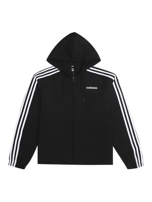 Куртка adidas Essentials Hooded Jacket Men Black — изображение 1 из 4, черный
