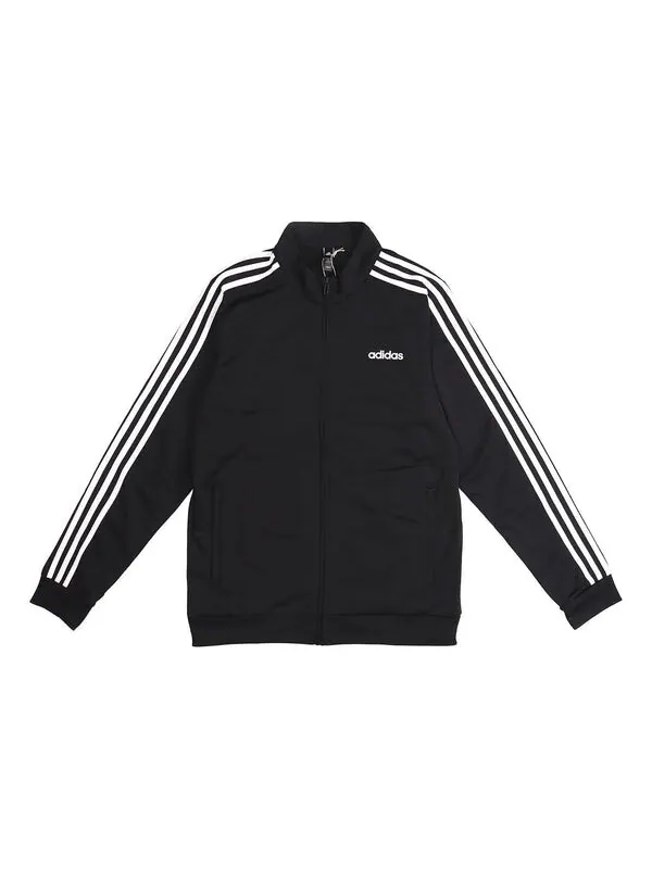 Куртка adidas Knit Stand Collar Loose Windproof Sports Logo Jacket Black — изображение 1 из 4, черный