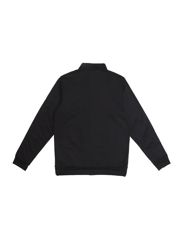 Куртка adidas Knit Stand Collar Loose Windproof Sports Logo Jacket Black — изображение 2 из 4, черный