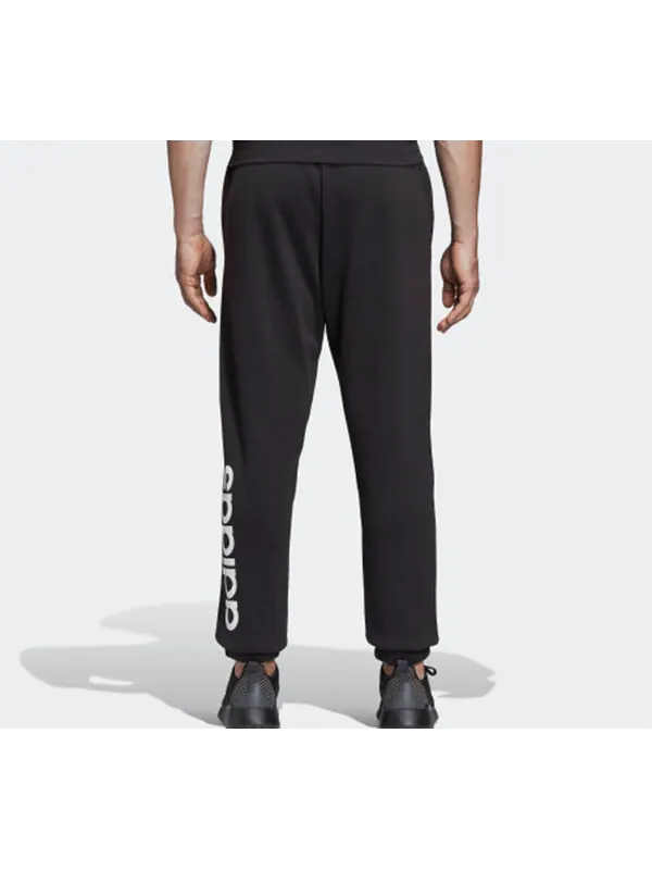 Брюки neo essentials linear tapered logo knit long pants black Adidas — изображение 2 из 4, черный