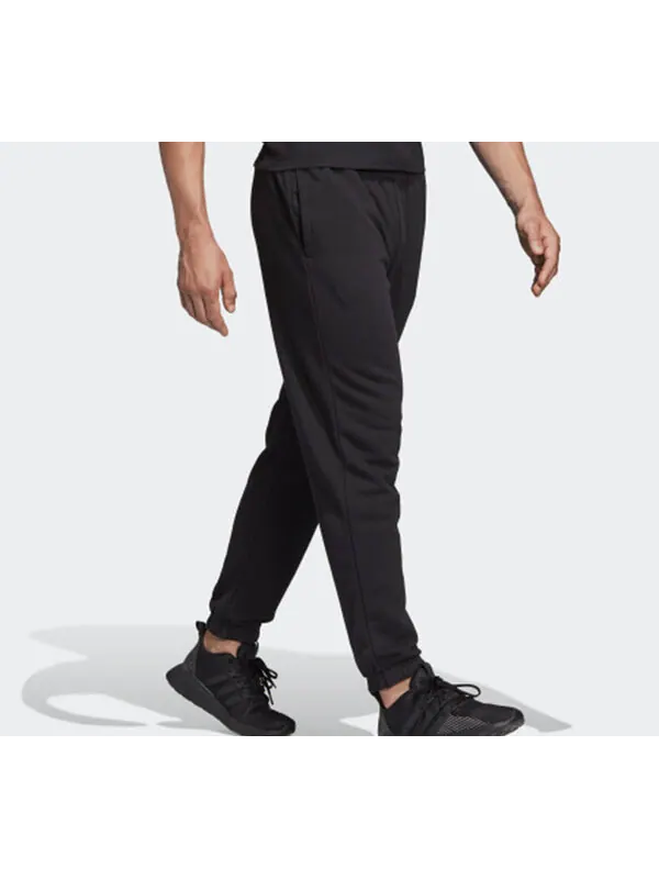 Брюки neo essentials linear tapered logo knit long pants black Adidas — изображение 4 из 4, черный