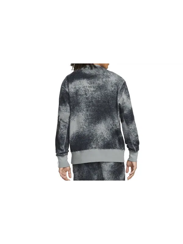 Толстовка Men's Nike Tie Dye Pocket Round Neck Long Sleeves Gray — изображение 2 из 2, мульти