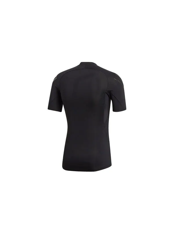 Футболка adidas Stripe Printing Training Short Sleeve Black — изображение 2 из 4, черный