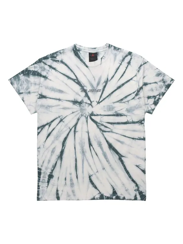 Футболка tie dye printing loose knit short sleeve green Air Jordan — изображение 1 из 4, зеленый