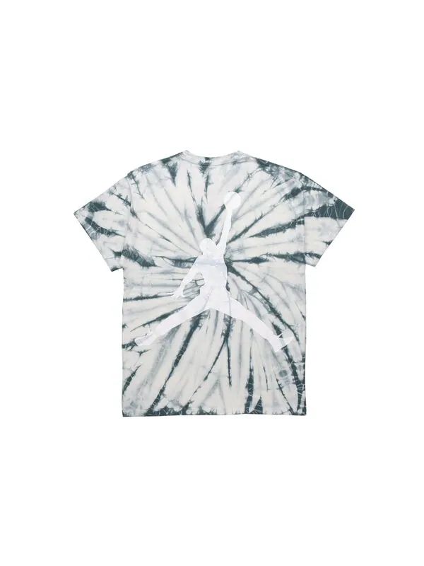 Футболка tie dye printing loose knit short sleeve green Air Jordan — изображение 3 из 4, зеленый