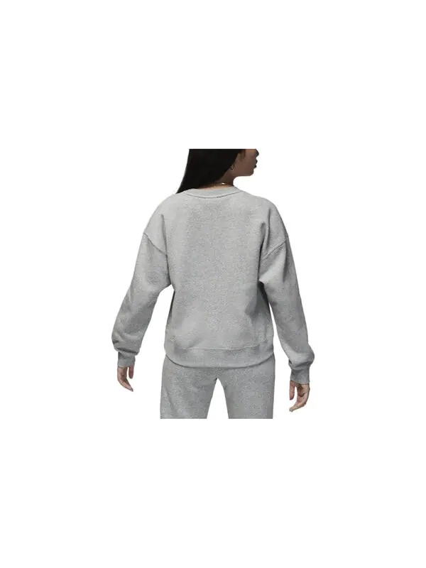 Толстовка (WMNS) Air Jordan Brooklyn Fleece Crewneck Sweatshirt 'Grey' — изображение 2 из 3, серый/мульти