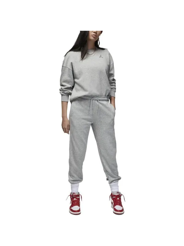 Толстовка (WMNS) Air Jordan Brooklyn Fleece Crewneck Sweatshirt 'Grey' — изображение 3 из 3, серый/мульти