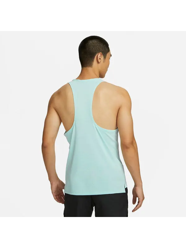 Топ Nike Dri-Fit Running Tank Top 'Ice Emerald Green' — изображение 2 из 2, зеленый