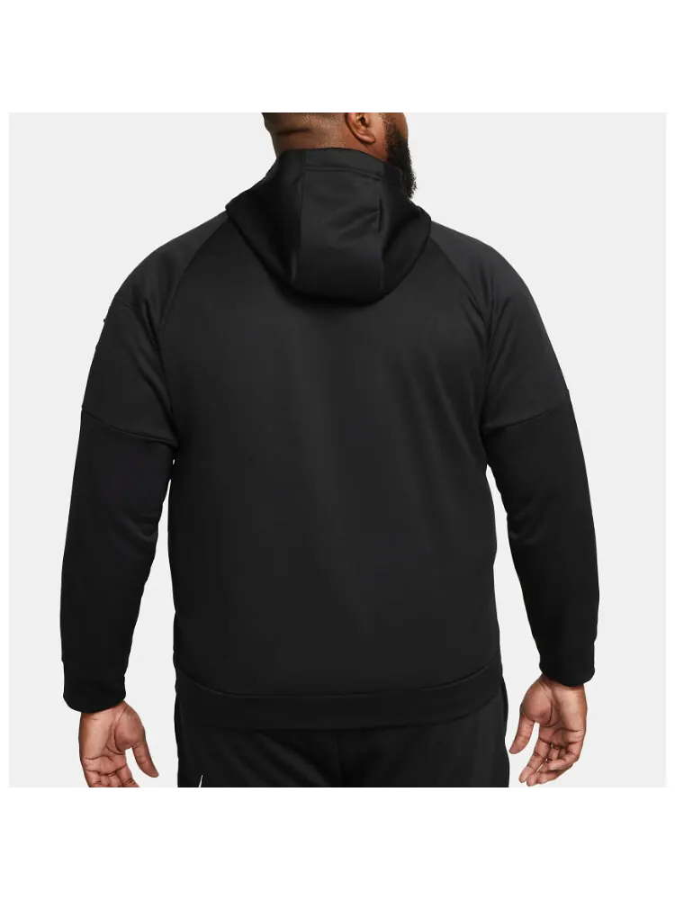 Толстовка Nike Therma-FIT Full-Zip Fitness — изображение 5 из 6, черный/черный/белый