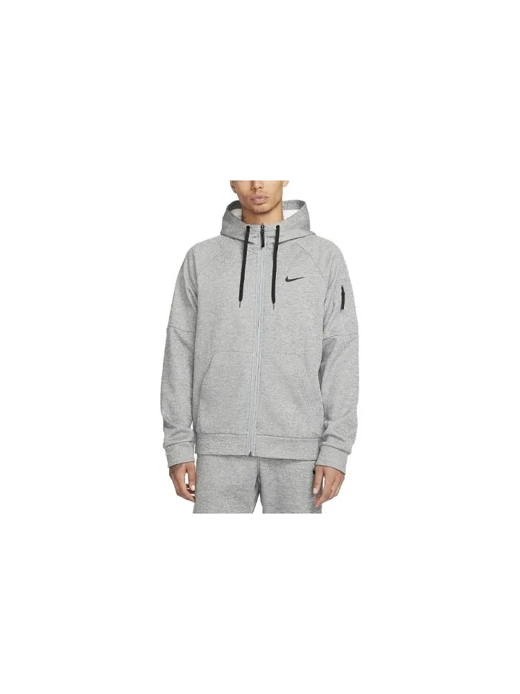 Толстовка Nike Therma-FIT Full-Zip Fitness — изображение 1 из 6, серый