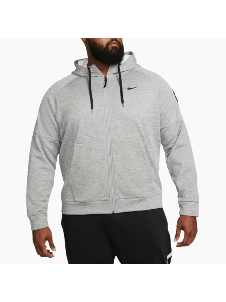 Толстовка Nike Therma-FIT Full-Zip Fitness — изображение 4 из 6, серый